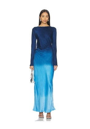 SWF Fluid Drape Maxi Dress in Blue. Size M. Also in S, XS.