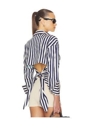 SIMONMILLER Loch Poplin Button Up in Cream. Size M. Also in S.