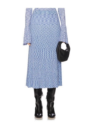 Zimmermann Mouline Midi Skirt in Blue. Size 2/M. Also in 1/S.