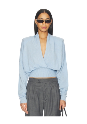 Ronny Kobo Solange Sweater in Blue. Size M. Also in S, XS.