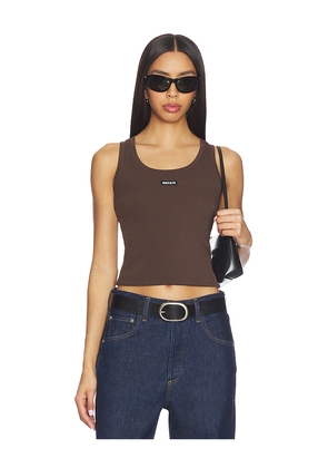 ROTATE Basic Tank Top in Brown. Size L. Also in M, S, XS.