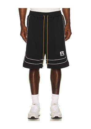 Rhude Baggy Mesh Basketball Short in Black. Size L. Also in M, S, XL/1X, XXL/2X.