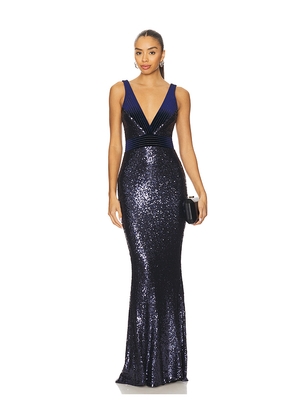 Zhivago Beloved Sequin Gown in Navy. Size 6. Also in 10, 8.