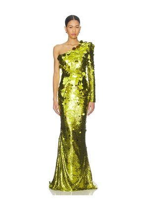 Zhivago The Shimmer Is A Prism Gown in Green. Size 10. Also in 12, 6, 8.