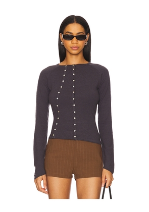 With Jean Demi Top in Navy. Size XS. Also in XXS.