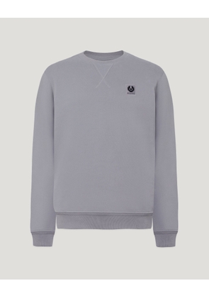 Belstaff Sweatshirt Men's Cotton Fleece Faded Indigo Size 2XL