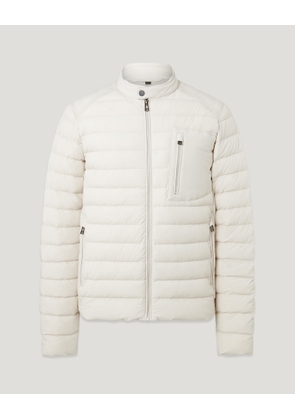 Belstaff Chassis Jacket Men's Lightweight Stretch Down Silver Birch Size 2XL