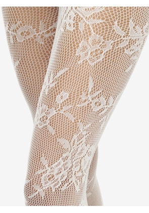 ALEXANDER MCQUEEN - Floral Lace Tights - Item 8467703400Q9200