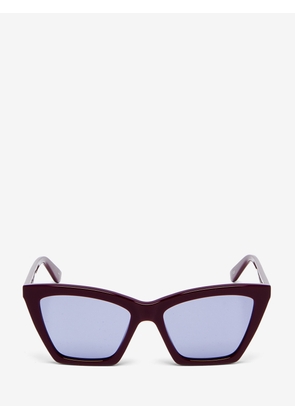 ALEXANDER MCQUEEN - Spike Geometric Cat-eye Sunglasses - Item 841637J07496344