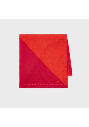 Paul Smith Pink and Red Bandana Scarf