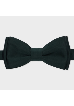 Paul Smith Dark Green Pre-Tied Satin Bow Tie