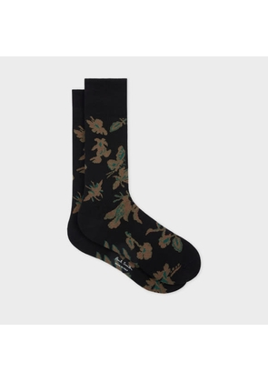Paul Smith Black Cotton-Blend 'Bohemia' Socks