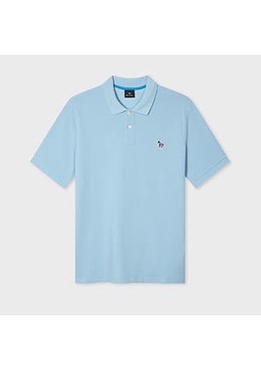 PS Paul Smith Light Blue Organic Cotton Zebra Polo Shirt