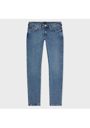 PS Paul Smith Tapered-Fit Blue-Wash 'Blue Black Stretch' Jeans