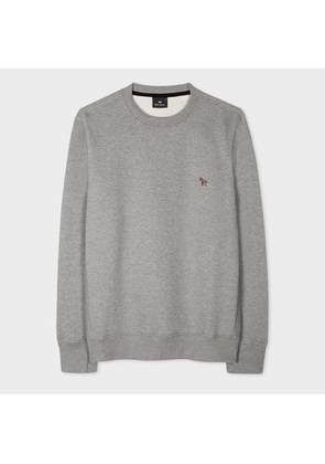 PS Paul Smith Grey Cotton Zebra Logo Sweatshirt