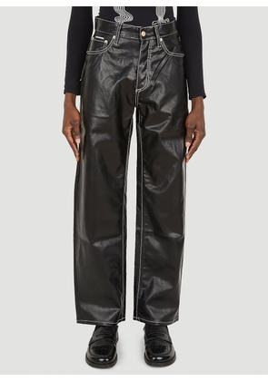 Eytys Benz Vegan Leather Pants -  Pants Black 36