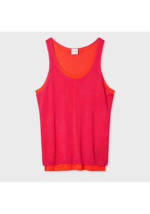 Paul Smith Women's Pink Double Layer Knitted Vest