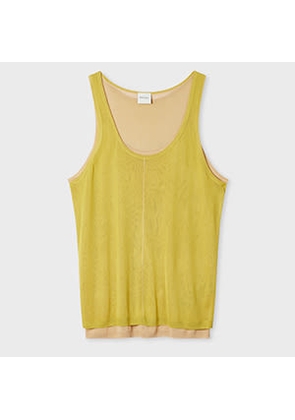 Paul Smith Women's Green Double Layer Knitted Vest