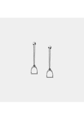 Sterling Silver Stirrup Chain Earrings