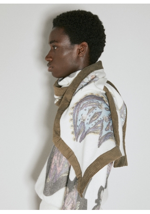 Kiko Kostadinov Angelos Knit Scarf - Man Scarves Cream One Size