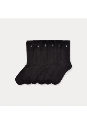 Cotton-Blend Crew Sock 6-Pack