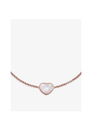Chopard My Happy Hearts 18ct Rose-Gold and Mother-Of-Pearl Bracelet