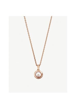 Chopard Happy Diamonds Icons 18ct Rose-Gold and Diamond Pendant