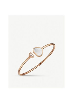 Chopard Happy Hearts 18ct Rose-Gold and Diamond Bracelet