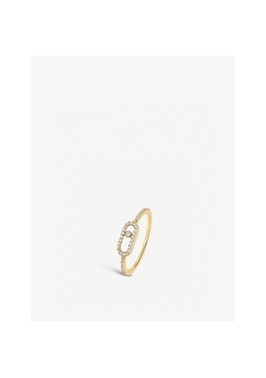 Messika Move Uno 18ct Yellow-Gold and 0.09ct Brilliant-Cut Diamond Ring