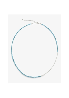 Womens Monica Vinader Mini Nugget Sterling-Silver and Turquoise Beaded Necklace