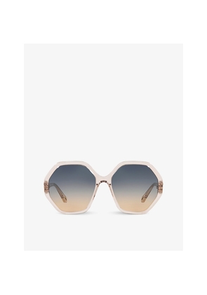 Womens Chloe Ch0008S Acetate Round Frame Sunglasses