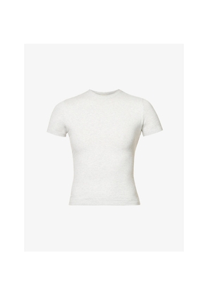 Womens Adanola Round-Neck Slim-Fit Stretch-Cotton Top