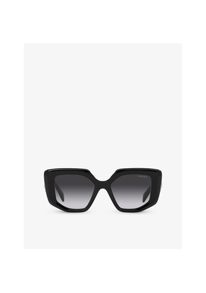 Womens Prada Pr 14Zs Irregular-Frame Acetate Sunglasses