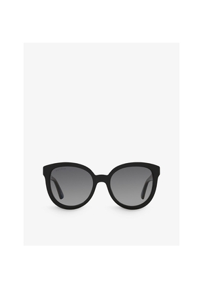 Womens Gucci Gg1315S Round-Frame Acetate Sunglasses