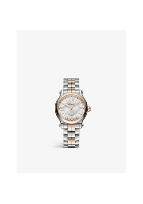 Chopard Happy Sport 278608-6002 18ct Rose-Gold, Stainless Steel and Diamond Automatic Watch