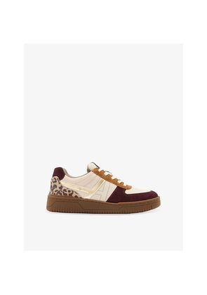 Womens Allsaints Vix Leather and Suede Low-Top Trainers