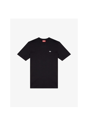 Mens Diesel T-Adjust Logo-Embroidered Short-Sleeve Cotton T-Shirt