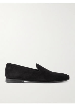Manolo Blahnik - Mario Suede Loafers - Men - Black - UK 7