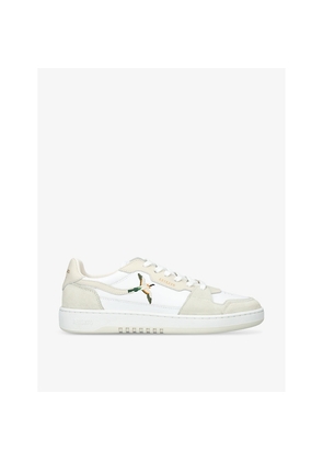 Mens Axel Arigato Dice Lo Bird-Motif Leather and Suede Low-Top Trainers