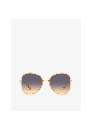 Womens Chloe Ch0030S Butterfly-Frame Acetate Sunglasses
