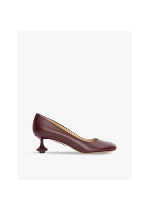Womens Loewe Toy 45 Sculpted-Heel Leather Pumps