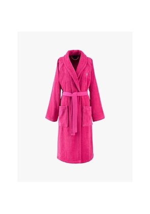 Womens Ralph Lauren Home Logo-Embroidered Relaxed-Fit Cotton Bathrobe