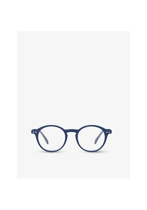 Womens Izipizi #D Round-Framed Navy Reading Glasses