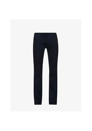 Mens Paige Normandie Straight-Leg Mid-Rise Stretch-Denim Jeans