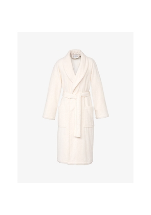 Womens Yves Delorme Etoile Shawl-Lapel Cotton-Blend Robe