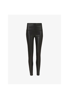 Womens Allsaints Cora High-Rise Faux-Leather Leggings