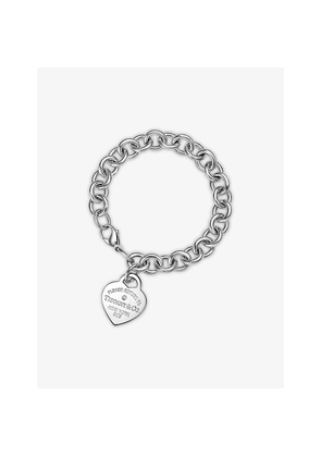 Tiffany & Co Return To Tiffany Heart Tag Medium Sterling Silver and 0.02ct Diamond Bracelet