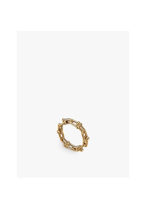 Womens Tiffany & Co Tiffany Hardwear Micro Link 18ct Yellow-Gold Ring