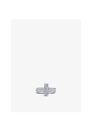 Tiffany & Co T1 Wide 18ct White-Gold and 0.54ct Diamond Ring