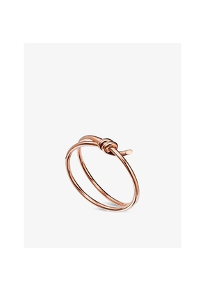 Tiffany & Co Tiffany Knot Double Row 18ct Rose-Gold Hinged Bangle